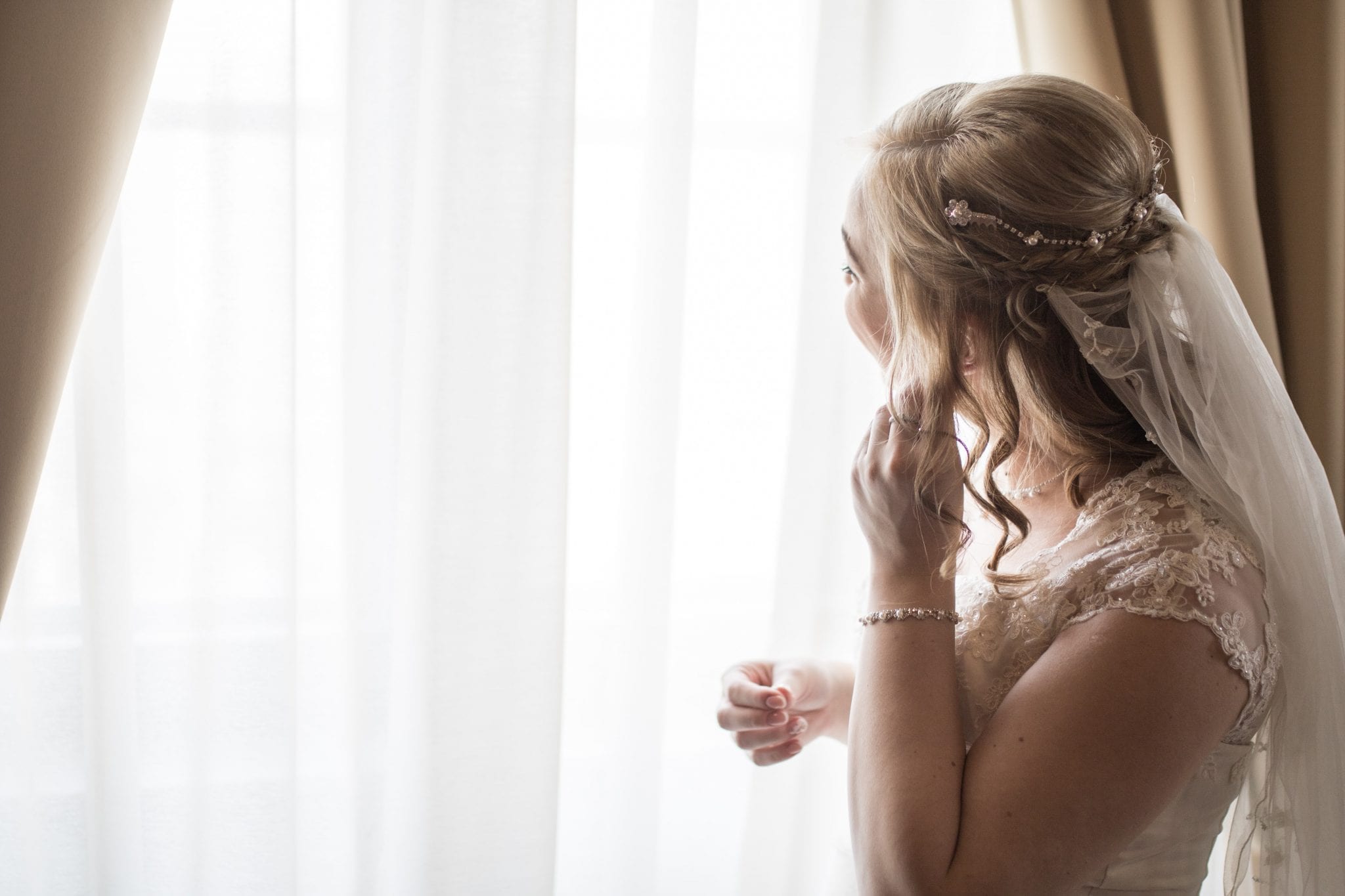bride in a wedding dress