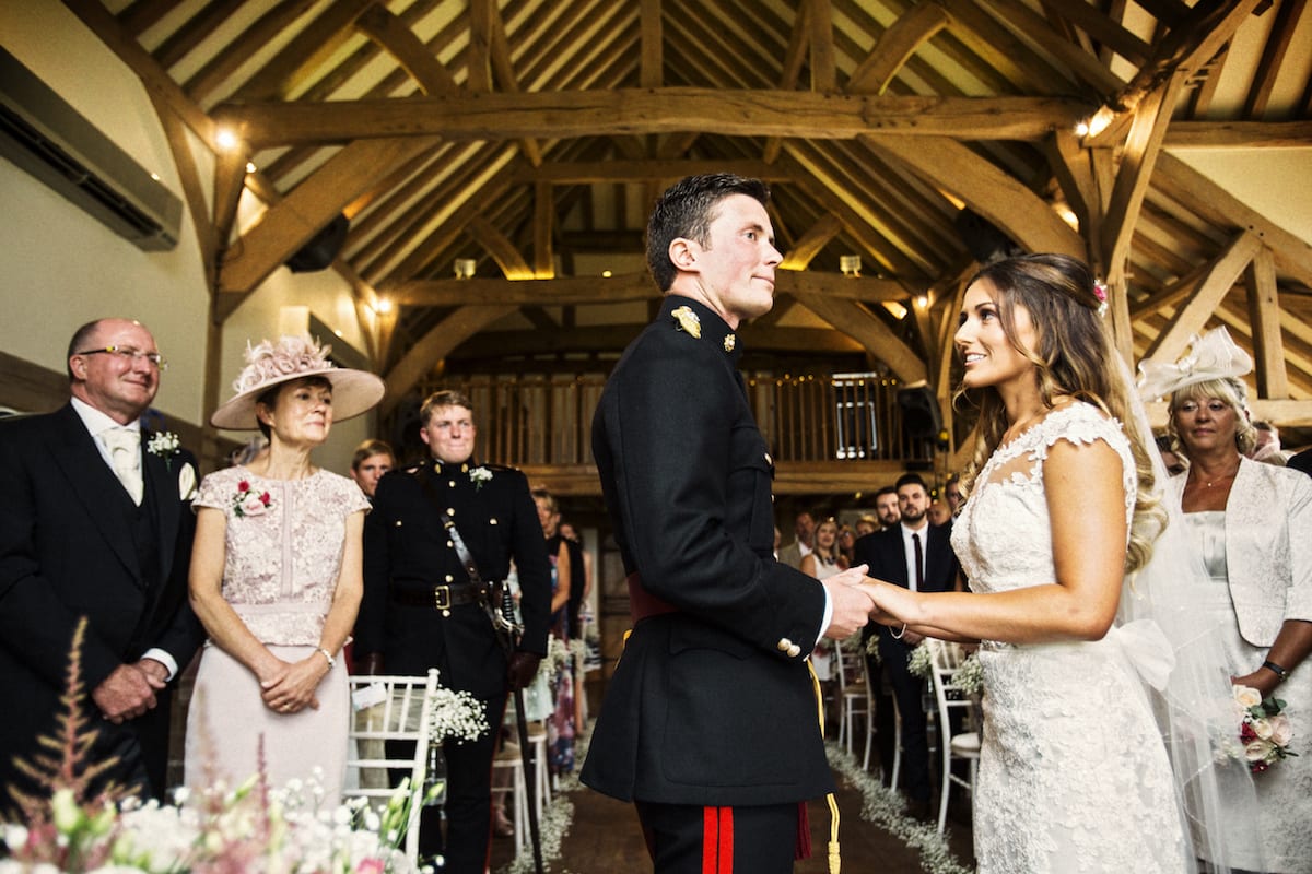 Bride Groom wedding civil ceremony Hampshire