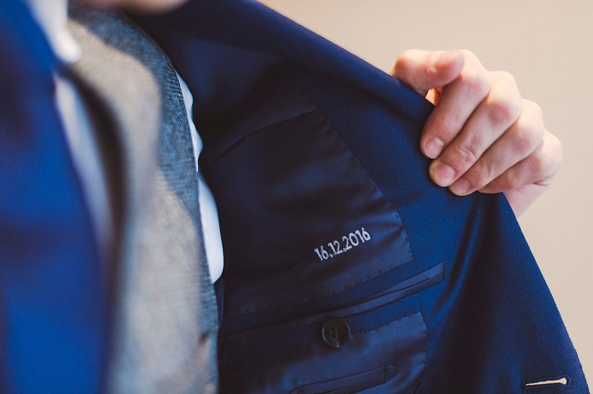 personalised embroidered groomsmen suit