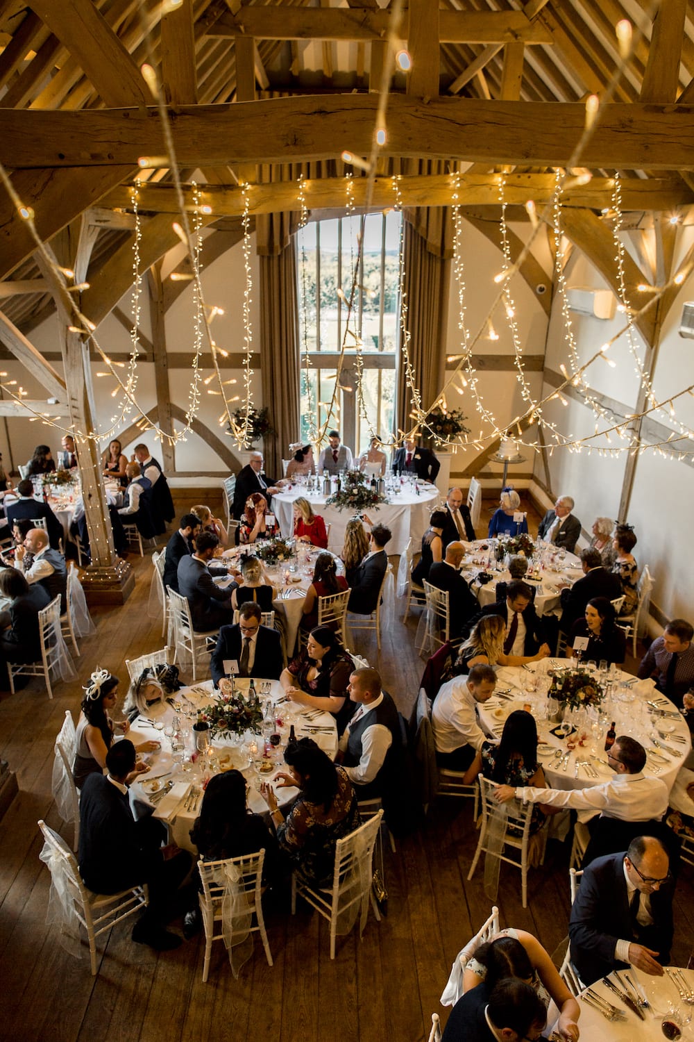 Cain Manor wedding breakfast set up