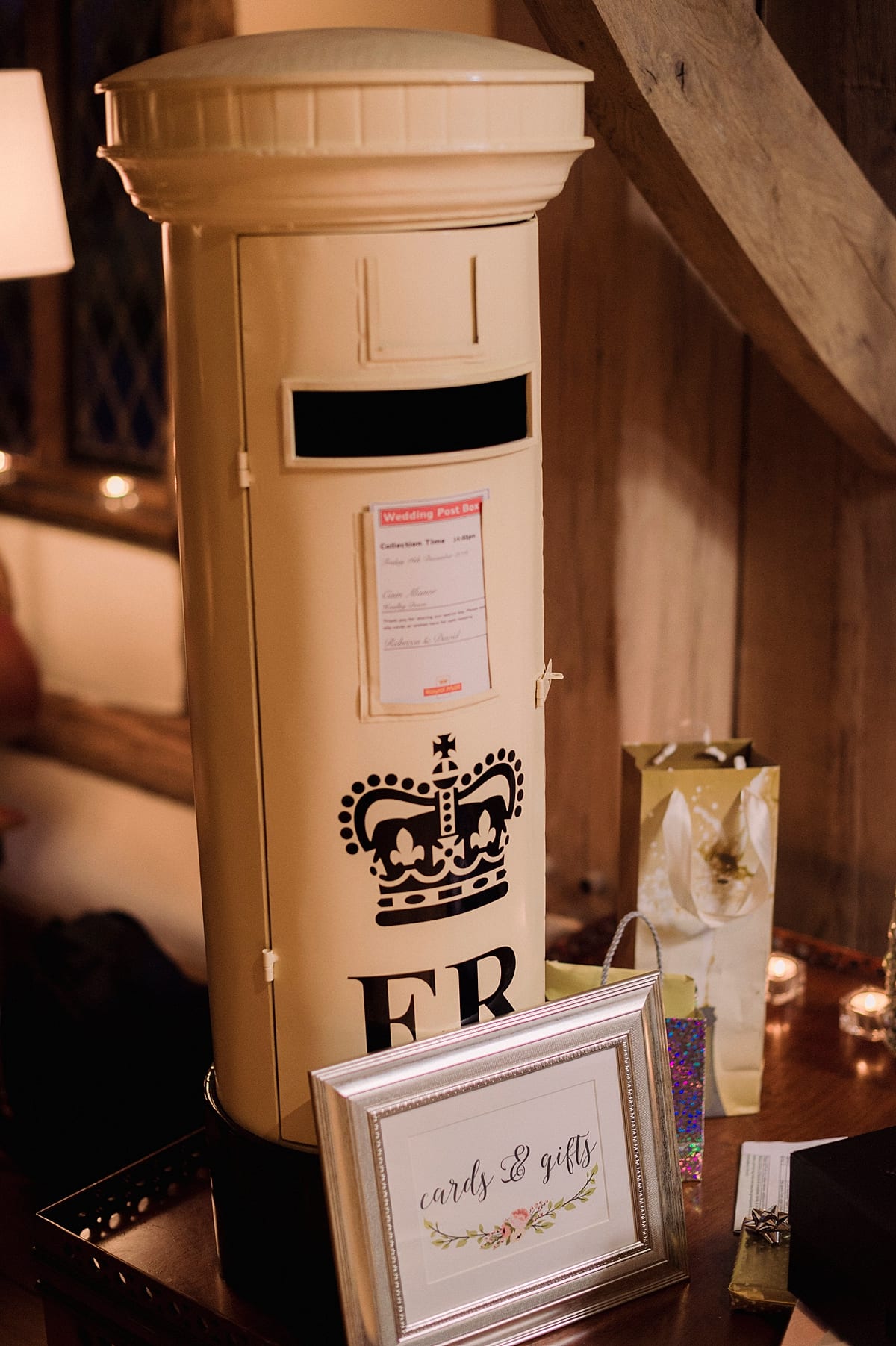 Cain Manor prop postbox decor hire