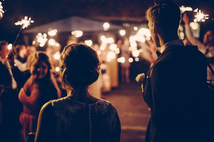 sparkler send off