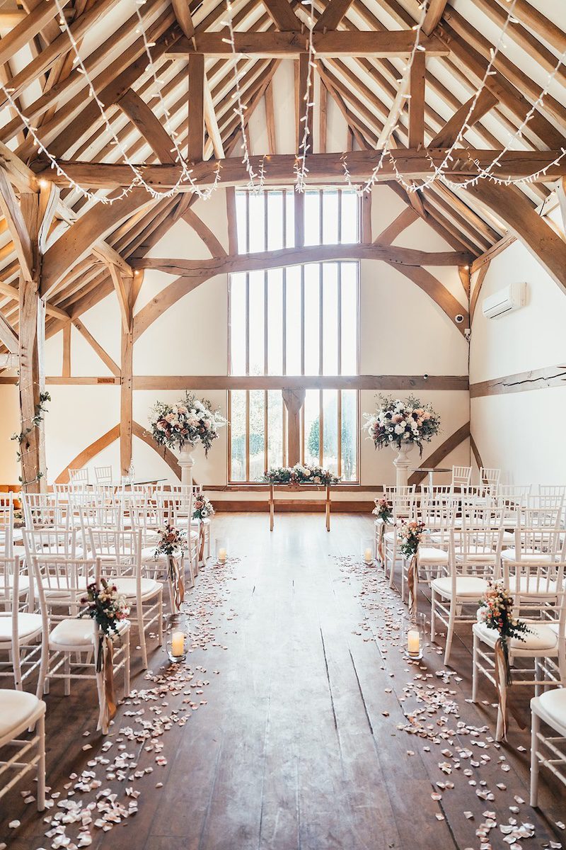 Music room civil ceremony Cain Manor Hampshire