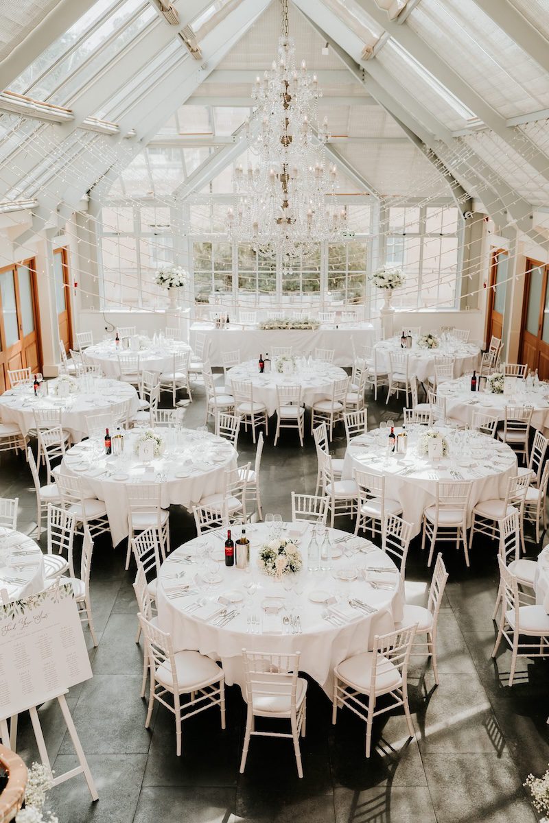 Orangery wedding breakfast Botleys Mansion Surrey